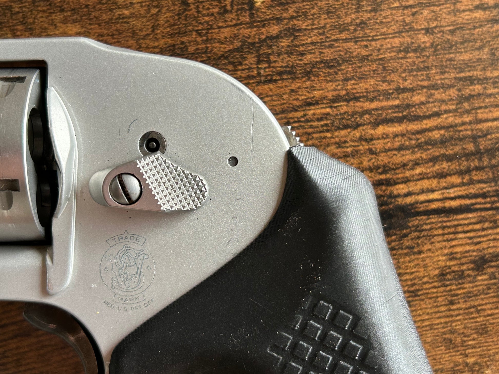 Concealed carry grips for the hammered Smith & Wesson J-Frame Humpback line (model 638, 38, 49, 649). Before, wheelgun folks had to choose between shooting comfort (rubber grips) or carry comfort (wood or G10 grips). Recoil Rider revolver grips provide both, featuring the recoil absorption of rubber grips with the snag-free comfort of wooden grips. Plus, they reduce the weight for easier carry and improve the grip angle of your Humpback S&W J-Frame for a more natural point-of-aim.