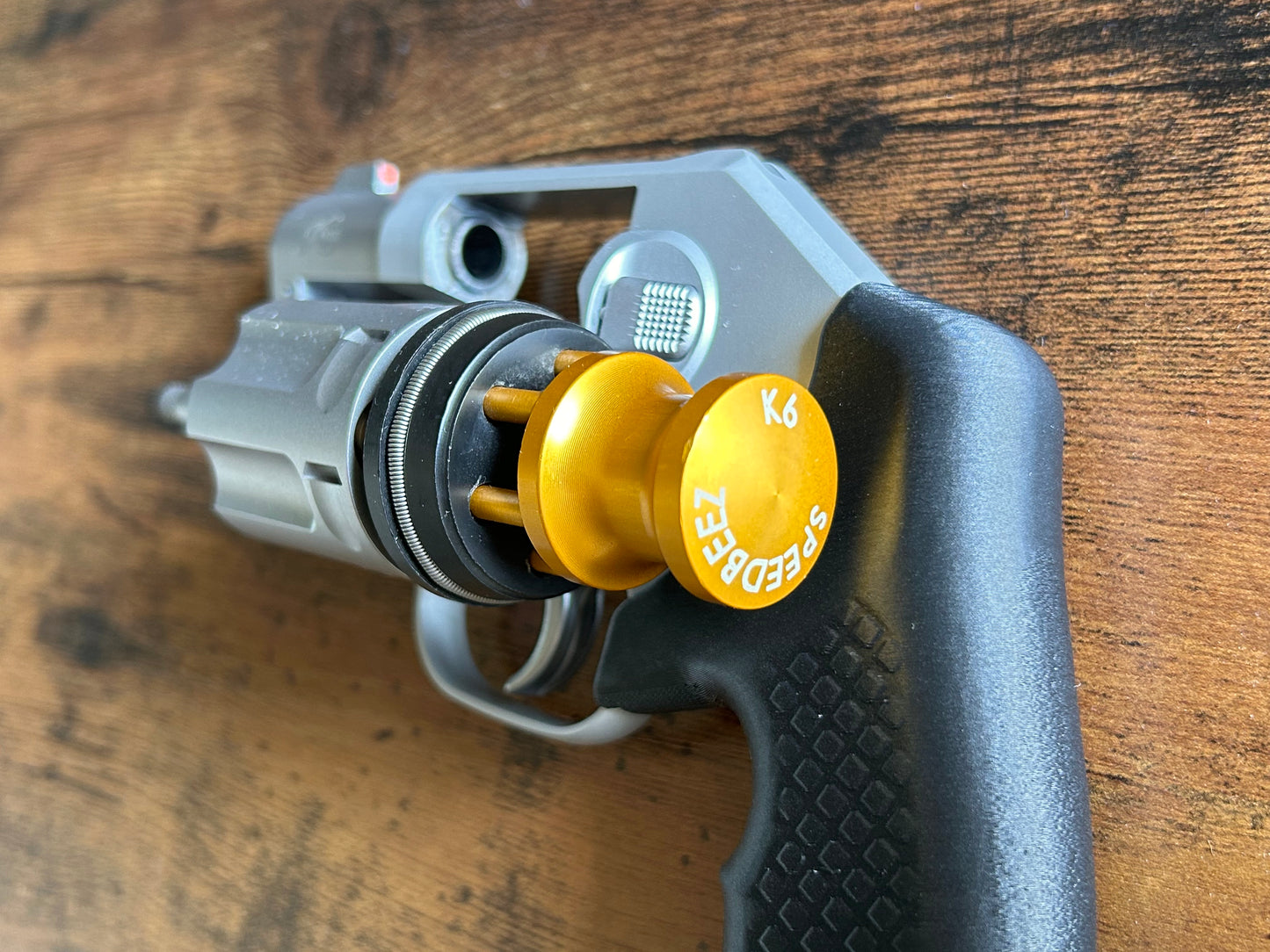 "Zero-compromise" concealed carry grips for the Kimber K6XS. Before, wheelgun folks had to choose between shooting comfort (rubber grips) or carry comfort (wood or G10 grips). Recoil Rider revolver grips provide both, featuring the recoil absorption of rubber grips with the snag-free comfort of wooden grips. Plus, they reduce the weight for easier carry. If you're carrying your revolver AIWB or in the pocket, these utilitarian grips will provide a superior shooting and CCW experience.