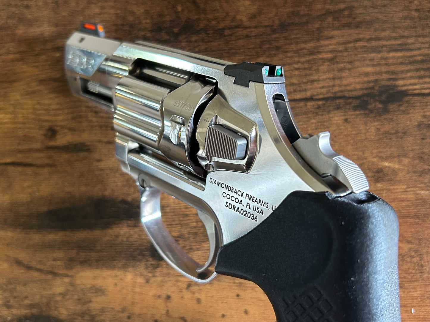 Concealed carry grips for the hammered Diamondback SDR revolver. Before, wheelgun folks had to choose between shooting comfort (rubber grips) or carry comfort (wood or G10 grips). Recoil Rider revolver grips provide both, featuring the recoil absorption of rubber grips with the snag-free comfort of wooden grips. Plus, they reduce the weight for easier carry and improve the grip angle of your Diamondback SDR for a more natural point-of-aim. Perfect if you're carrying your revolver AIWB or in the pocket.