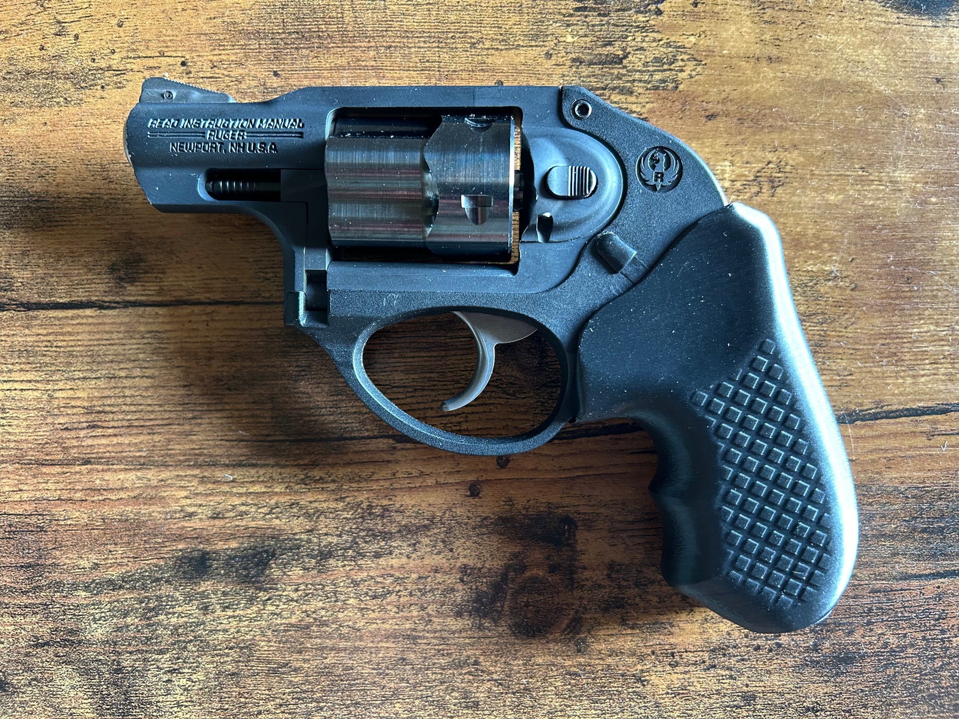 "Zero-compromise" concealed carry grips for the Ruger LCR and LCRx revolvers. Before, wheelgun folks had to choose between shooting comfort (rubber grips) or carry comfort (wood or G10 grips). Recoil Rider revolver grips provide both, featuring the recoil absorption of rubber grips with the snag-free comfort of wooden grips. Plus, they reduce the weight for easier carry. If you're carrying your revolver AIWB or in the pocket, these utilitarian grips will provide a superior shooting and CCW experience.