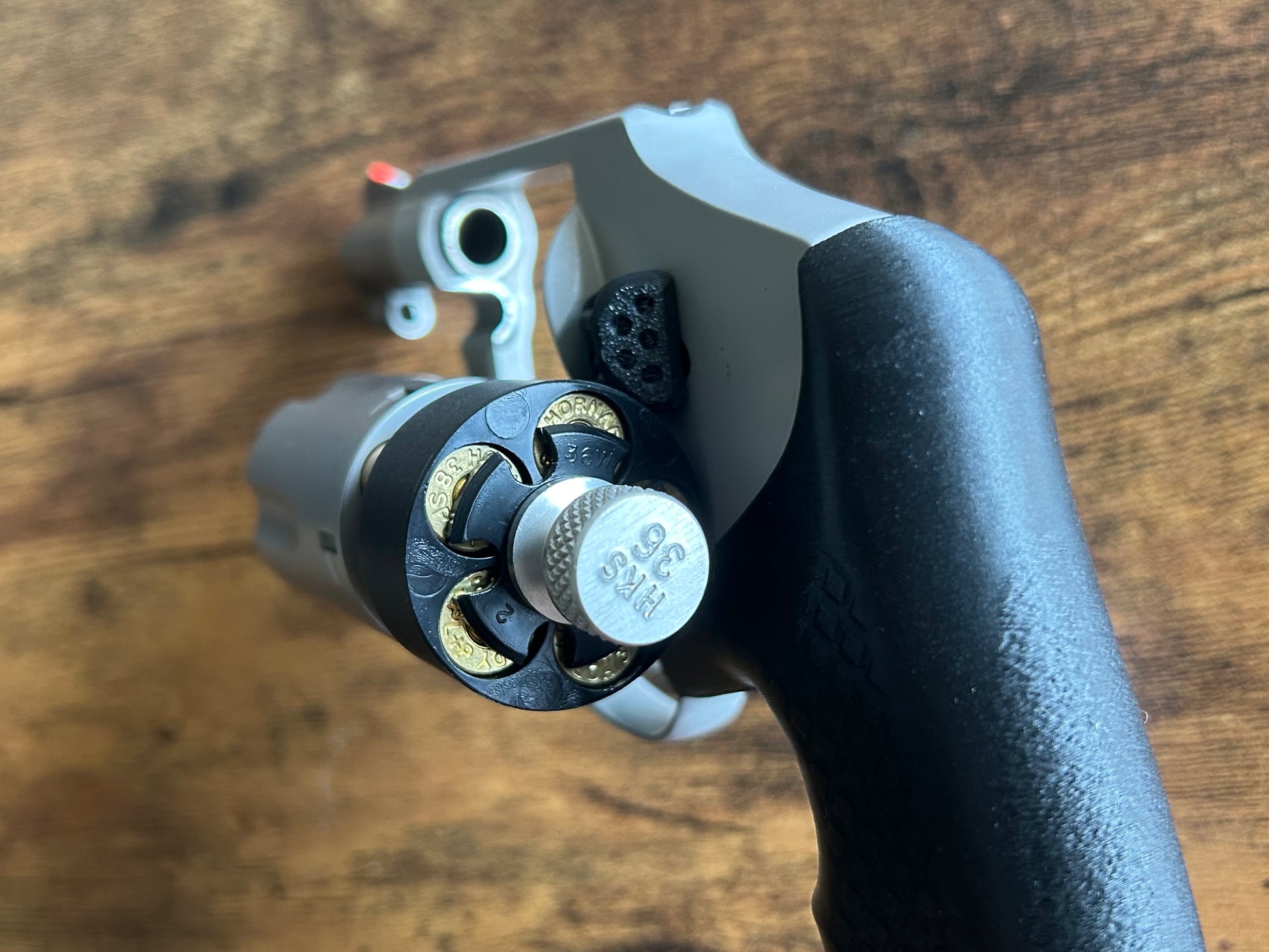 Concealed carry grips for the Smith and Wesson J-Frame line. Before, wheelgun folks had to choose between shooting comfort (rubber grips) or carry comfort (wood or G10 grips). Recoil Rider revolver grips provide both, featuring the recoil absorption of rubber grips with the snag-free comfort of wooden grips. Plus, they reduce the weight for easier carry and improve the grip angle of your S&W J-Frame for a more natural point-of-aim. Easily carry your revolver AIWB or in the pocket.