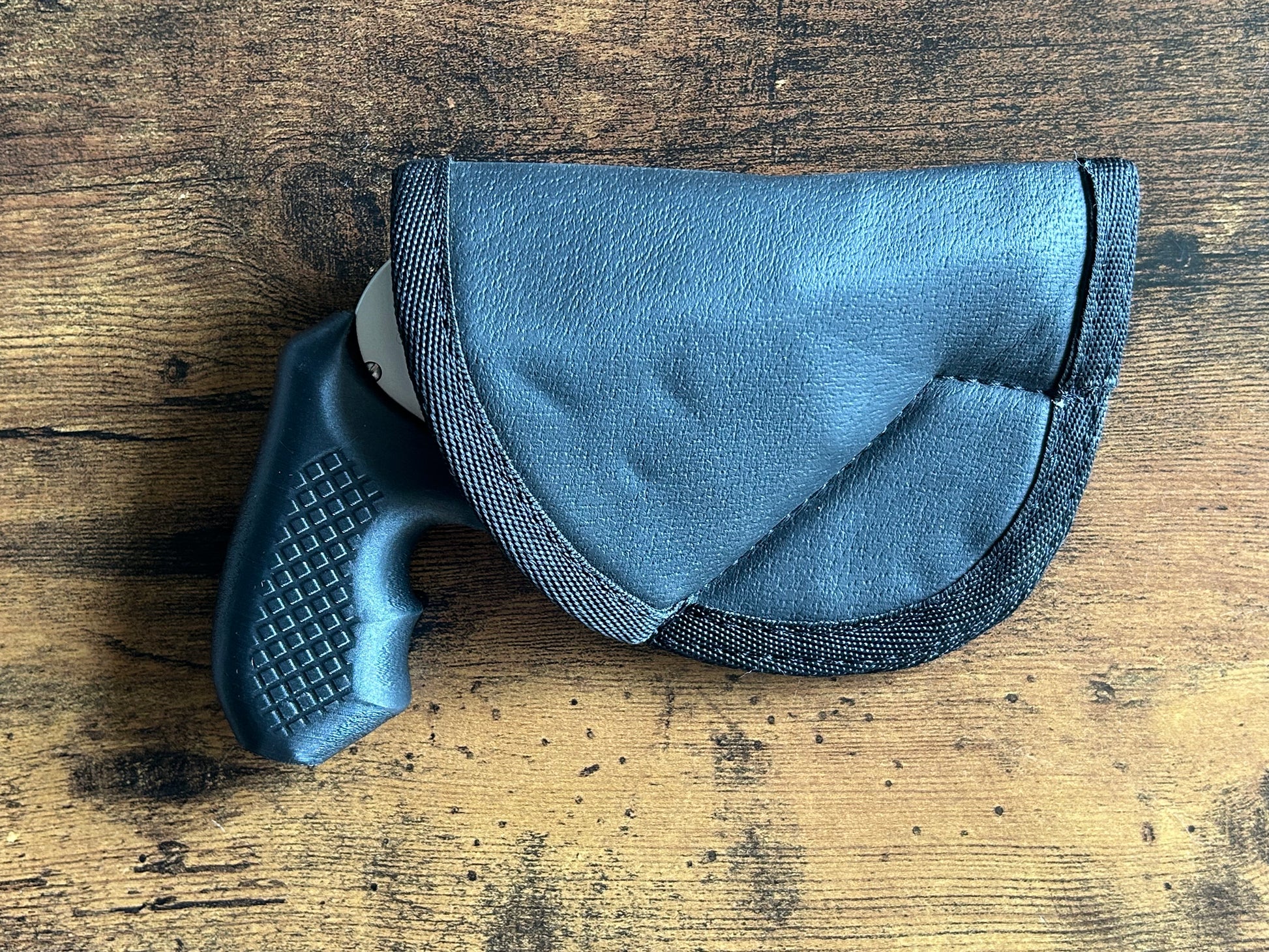 The Recoil Rider grip works perfectly for CCW pocket carry. The J-Frame conceals perfectly in the Sticky pocket holster with these recoil-absorbing revolver grips.