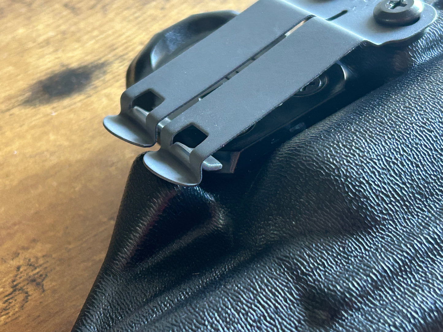 These custom-made "Pants-Saver" covers are designed to fit over your CCW holster's DCC clip to prevent wear and tear on your pants from daily concealed carry. The covers are made from a rubbery polyurethane and last virtually forever.