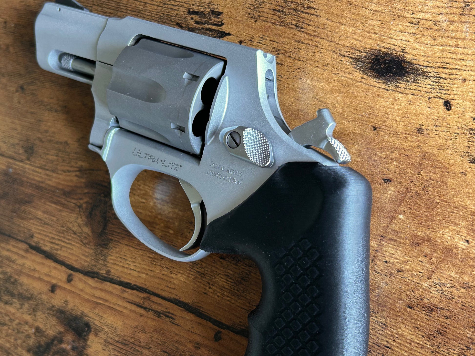 "Zero-compromise" concealed carry grips for the Taurus 856 line. Before, wheelgun folks had to choose between shooting comfort (rubber grips) or carry comfort (wood or G10 grips). Recoil Rider revolver grips provide both, featuring the recoil absorption of rubber grips with the snag-free comfort of wooden grips. Plus, they reduce the weight for easier carry and improve the grip angle of your Taurus 856 for a more natural point-of-aim. If you're carrying your revolver AIWB or in the pocket, these utilitarian