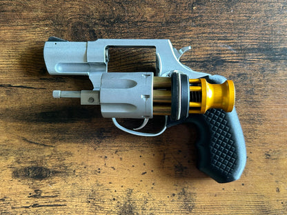 "Zero-compromise" concealed carry grips for the Taurus 856 line. Before, wheelgun folks had to choose between shooting comfort (rubber grips) or carry comfort (wood or G10 grips). Recoil Rider revolver grips provide both, featuring the recoil absorption of rubber grips with the snag-free comfort of wooden grips. Plus, they reduce the weight for easier carry and improve the grip angle of your Taurus 856 for a more natural point-of-aim. If you're carrying your revolver AIWB or in the pocket, these utilitarian