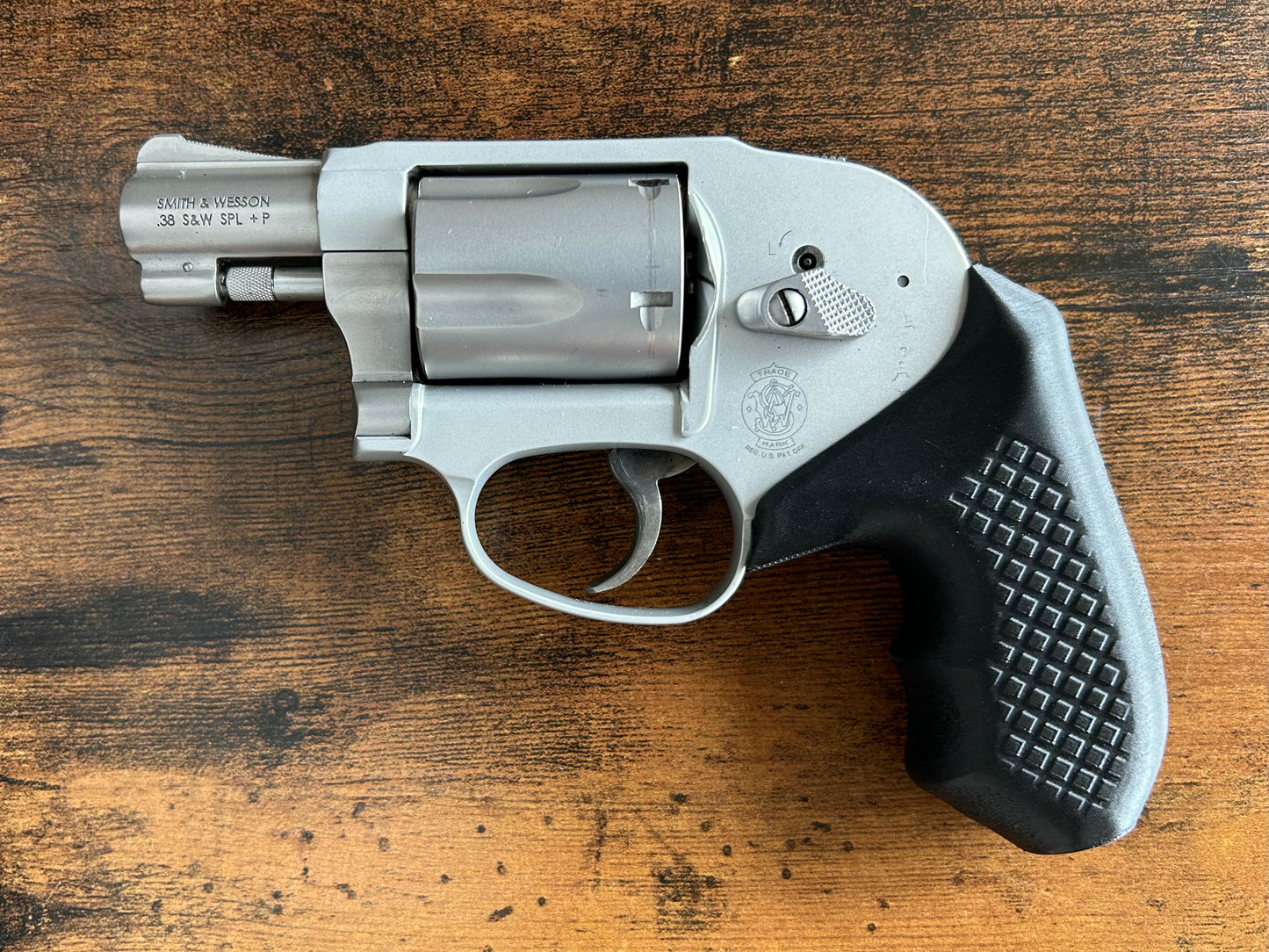 Concealed carry grips for the hammered Smith & Wesson J-Frame Humpback line (model 638, 38, 49, 649). Before, wheelgun folks had to choose between shooting comfort (rubber grips) or carry comfort (wood or G10 grips). Recoil Rider revolver grips provide both, featuring the recoil absorption of rubber grips with the snag-free comfort of wooden grips. Plus, they reduce the weight for easier carry and improve the grip angle of your Humpback S&W J-Frame for a more natural point-of-aim. 