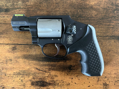 For the ultra-minimalist revolver user who conceal-carries in the pocket: Ultra-concealable boot grips for the Smith & Wesson J-Frame line, optimized for pocket-carry. Recoil Rider grips are the the lightest boot grips available for the J-Frame, plus they absorb recoil with a slim profile and a snag-free draw. They also improve the grip angle of your S&W J-Frame for a more natural point-of-aim. If you're carrying your revolver the pocket, these boot grips will provide a superior shooting and CCW experience.