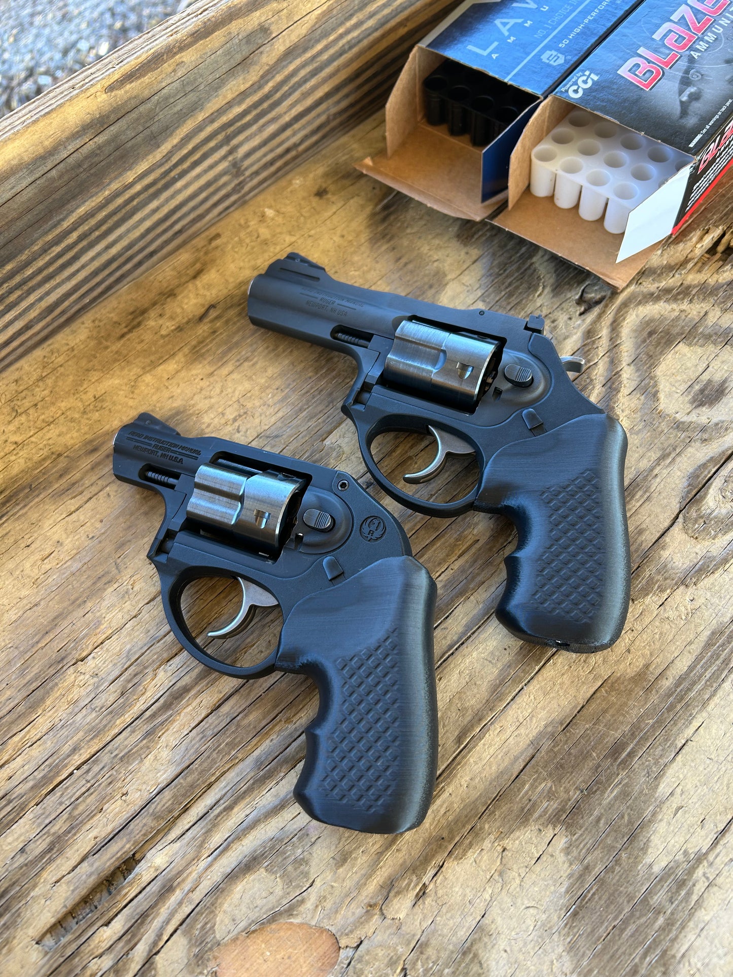 For the ultra-minimalist revolver user who conceal-carries in the pocket: Ultra-concealable boot grips for the Ruger LCR and LCRx line, optimized for pocket-carry. Recoil Rider grips are the the lightest boot grips available for the LCR, plus they absorb recoil with a slim profile and a snag-free draw. They cover the backstrap to optimize trigger reach, and feature an intuitive grip angle for a natural point-of-aim. If you're carrying your revolver the pocket, these boot grips are for you.