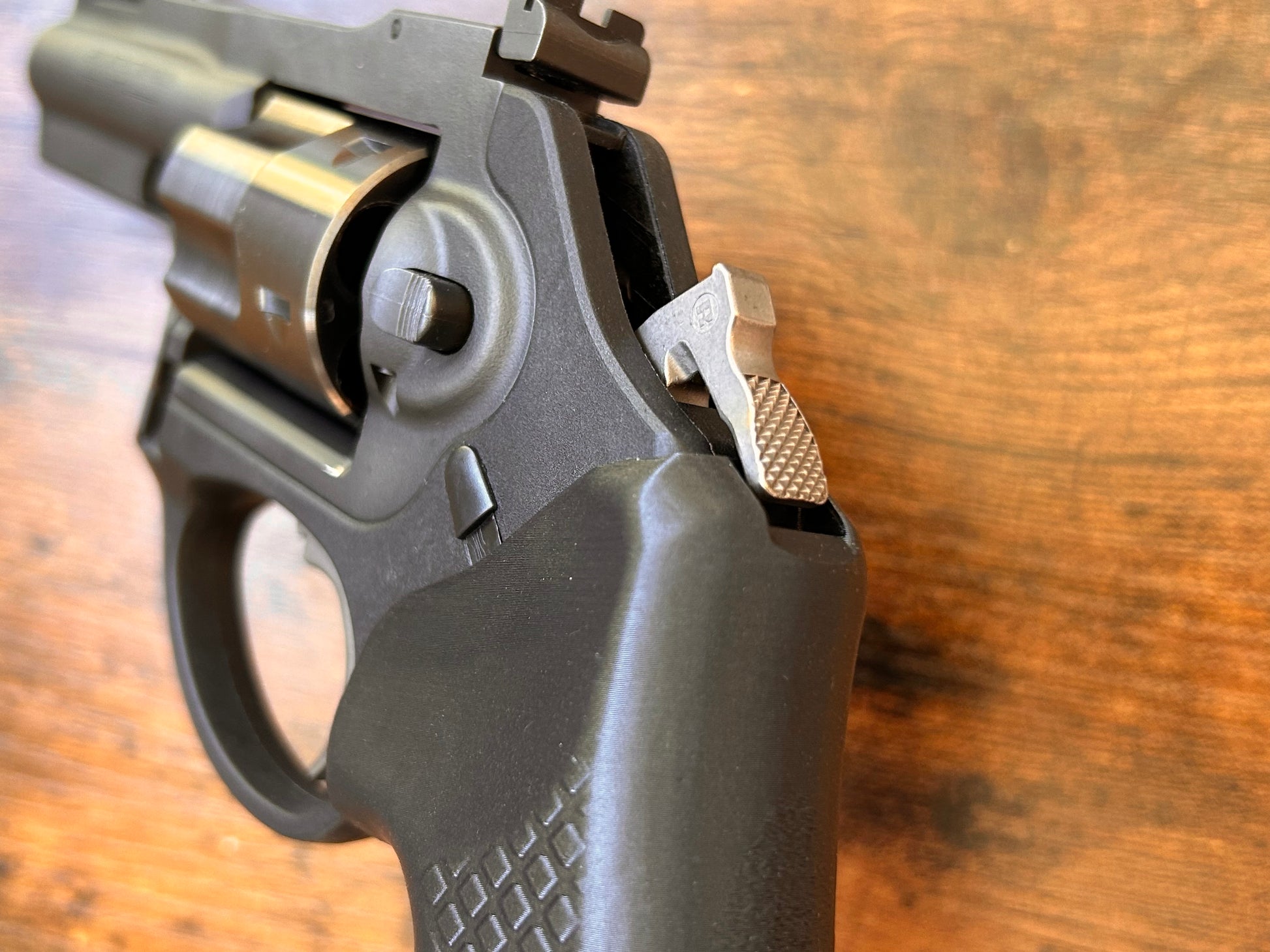 For the ultra-minimalist revolver user who conceal-carries in the pocket: Ultra-concealable boot grips for the Ruger LCR and LCRx line, optimized for pocket-carry. Recoil Rider grips are the the lightest boot grips available for the LCR, plus they absorb recoil with a slim profile and a snag-free draw. They cover the backstrap to optimize trigger reach, and feature an intuitive grip angle for a natural point-of-aim. If you're carrying your revolver the pocket, these boot grips are for you.