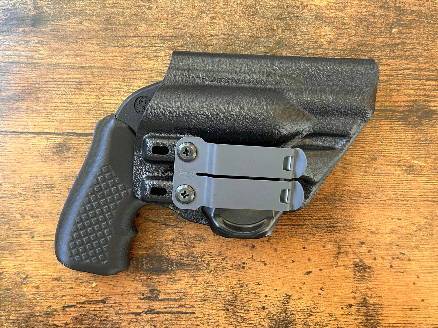 Ruger LCR with Recoil Rider Boot Grips in the Harry's Holster Icon 2.0 Kydex Holster.