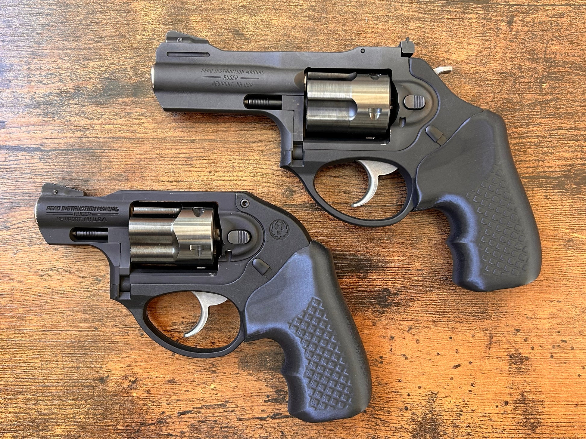 For the ultra-minimalist revolver user who conceal-carries in the pocket: Ultra-concealable boot grips for the Ruger LCR and LCRx line, optimized for pocket-carry. Recoil Rider grips are the the lightest boot grips available for the LCR, plus they absorb recoil with a slim profile and a snag-free draw. They cover the backstrap to optimize trigger reach, and feature an intuitive grip angle for a natural point-of-aim. If you're carrying your revolver the pocket, these boot grips are for you.