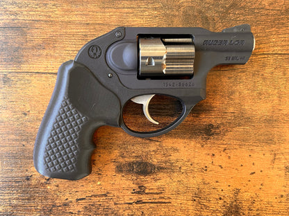 For the ultra-minimalist revolver user who conceal-carries in the pocket: Ultra-concealable boot grips for the Ruger LCR and LCRx line, optimized for pocket-carry. Recoil Rider grips are the the lightest boot grips available for the LCR, plus they absorb recoil with a slim profile and a snag-free draw. They cover the backstrap to optimize trigger reach, and feature an intuitive grip angle for a natural point-of-aim. If you're carrying your revolver the pocket, these boot grips are for you.