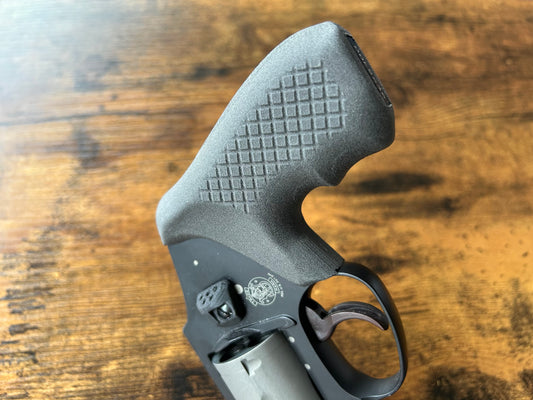 For the ultra-minimalist revolver user who conceal-carries in the pocket: Ultra-concealable boot grips for the Smith & Wesson J-Frame line, optimized for pocket-carry. Recoil Rider grips are the the lightest boot grips available for the J-Frame, plus they absorb recoil with a slim profile and a snag-free draw. They also improve the grip angle of your S&W J-Frame for a more natural point-of-aim. If you're carrying your revolver the pocket, these boot grips will provide a superior shooting and CCW experience.
