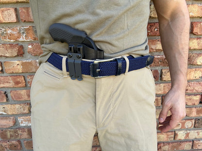 Ruger LCR with Recoil Rider CCW Grips in the Harry's Holster Icon 2.0 for appendix carry.