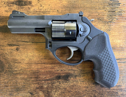 "Zero-compromise" concealed carry grips for the Ruger LCR and LCRx revolvers. Before, wheelgun folks had to choose between shooting comfort (rubber grips) or carry comfort (wood or G10 grips). Recoil Rider revolver grips provide both, featuring the recoil absorption of rubber grips with the snag-free comfort of wooden grips. Plus, they reduce the weight for easier carry. If you're carrying your revolver AIWB or in the pocket, these utilitarian grips will provide a superior shooting and CCW experience.