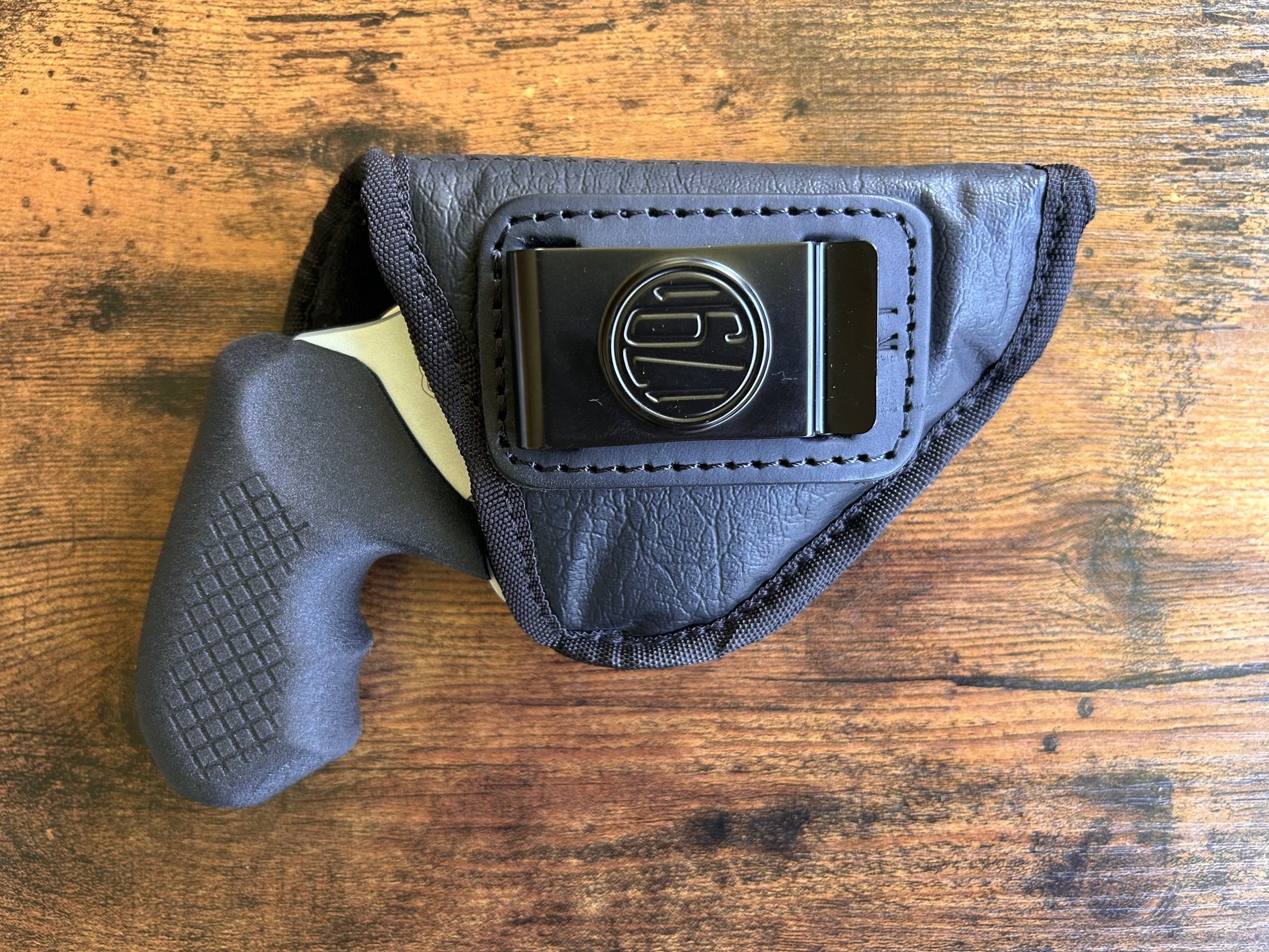 Taurus 856 with Recoil Rider CCW Grips in the 1791 Holster for appendix carry.