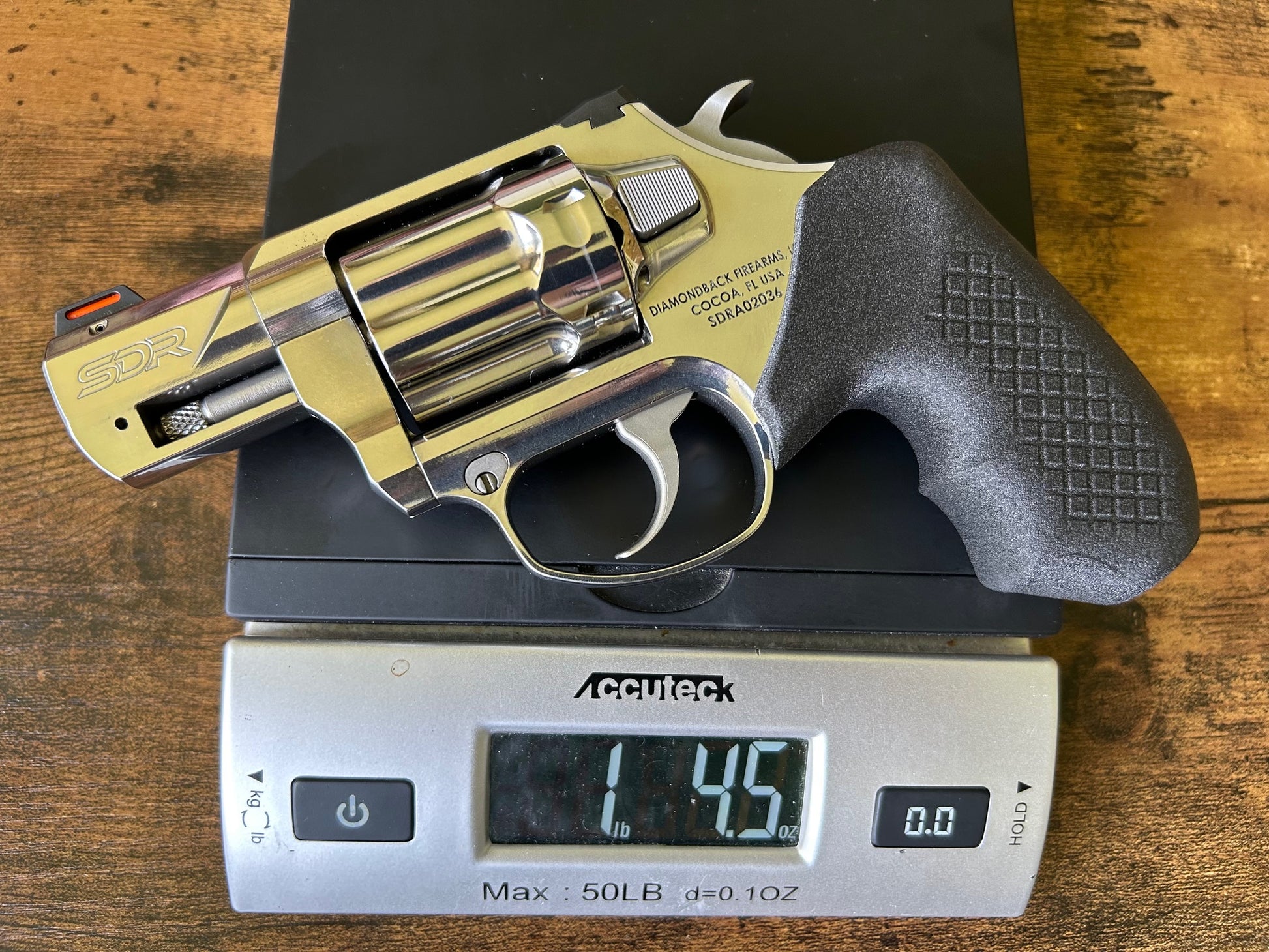 Recoil Rider revolver grips are the lowest weight grip available to the Diamondback SDR.