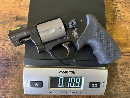 Recoil Rider revolver grips are the lowest weight grip available to the Smith and Wessom J-Frame.