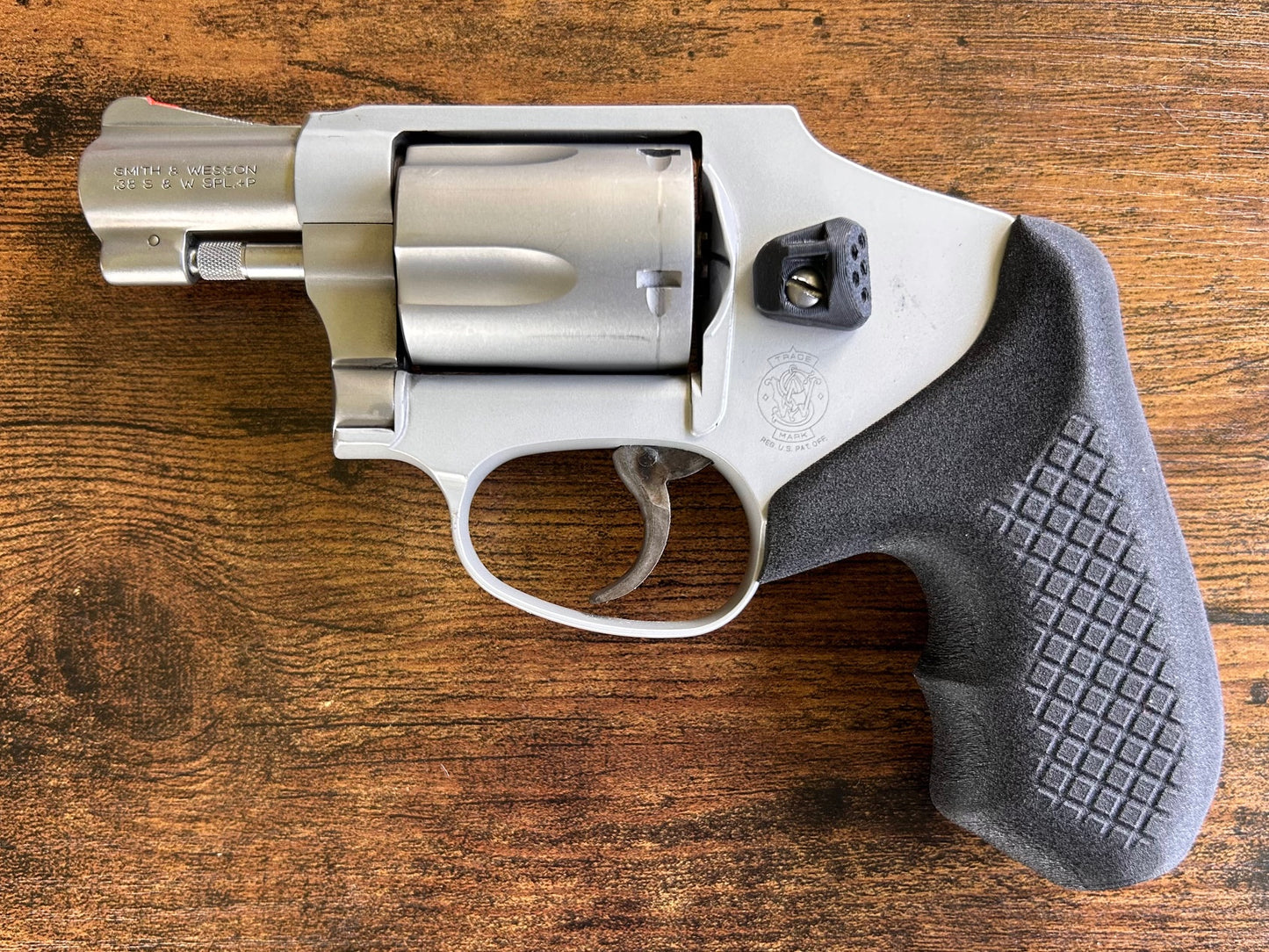 Concealed carry grips for the Smith and Wesson J-Frame line. Before, wheelgun folks had to choose between shooting comfort (rubber grips) or carry comfort (wood or G10 grips). Recoil Rider revolver grips provide both, featuring the recoil absorption of rubber grips with the snag-free comfort of wooden grips. Plus, they reduce the weight for easier carry and improve the grip angle of your S&W J-Frame for a more natural point-of-aim. Easily carry your revolver AIWB or in the pocket.
