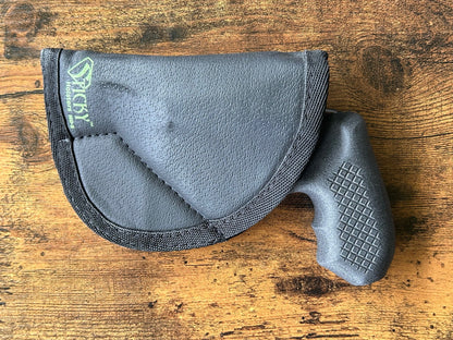 Recoil Rider CCW grips for Charter Arms revolvers in the Sticky pocket holster.