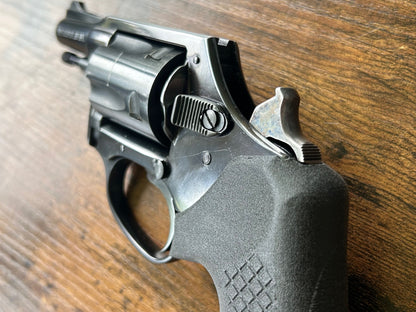 "Zero-compromise" concealed carry grips compatible with all Charter Arms revolver models. Before, wheelgun folks had to choose between shooting comfort (rubber grips) or carry comfort (wood or G10 grips). Recoil Rider revolver grips provide both, featuring the recoil absorption of rubber grips with the snag-free comfort of wooden grips. Plus, they reduce the weight for easier carry and improve the grip angle of your Charter Arms Revolver for a more natural point-of-aim. If you're carrying your revolver, the